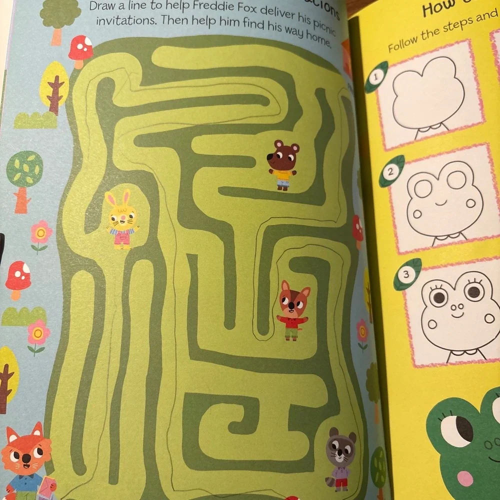 Make and Do Super Cute Activity Book Marion Billet Stickers Puzzles *Used